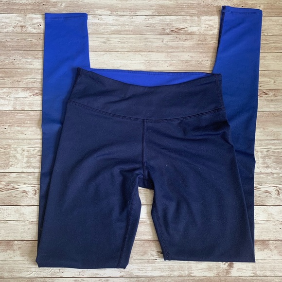 Fabletics Pants - Fabletics Ombré Blue Workout Compression Leggings
